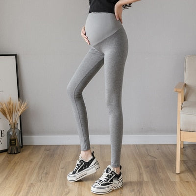 Pregnant Women Slim Leggings Casual Maternity Solid Color High Waist Pants  Pregnancy Pencil Pants Clothing（Asian size, the product is smaller than the  European size of about 2 yards）