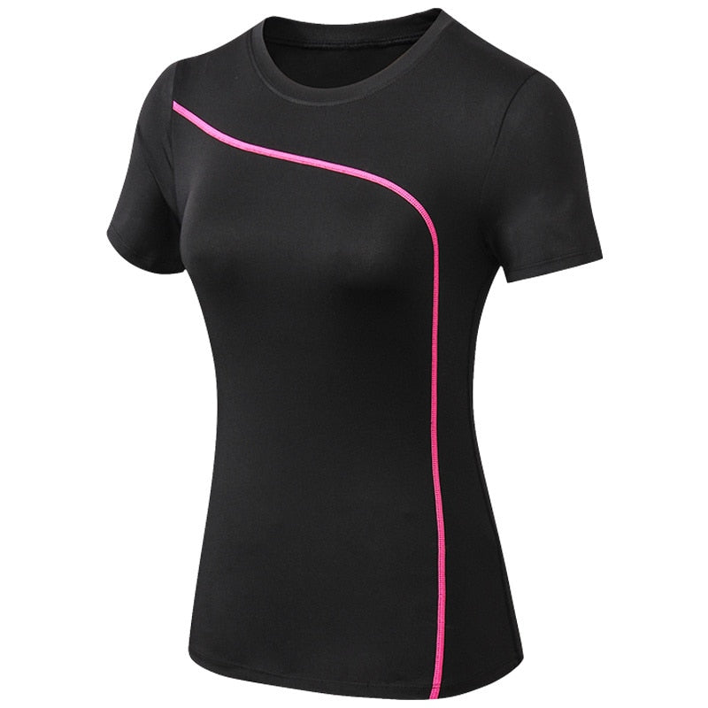 DSWVBGX New Workout Clothes Women Gym Woman Sportswear Dry Fit Fitness Women  Clothing Black White 2019 Active Wear Womens T-Shirt S Black: Buy Online at  Best Price in UAE 